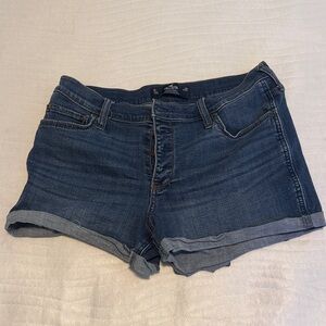 Hollister Dark Blue Jean Shorts